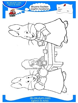 Çocuklar İçin Max ve Ruby Boyama Sayfaları 